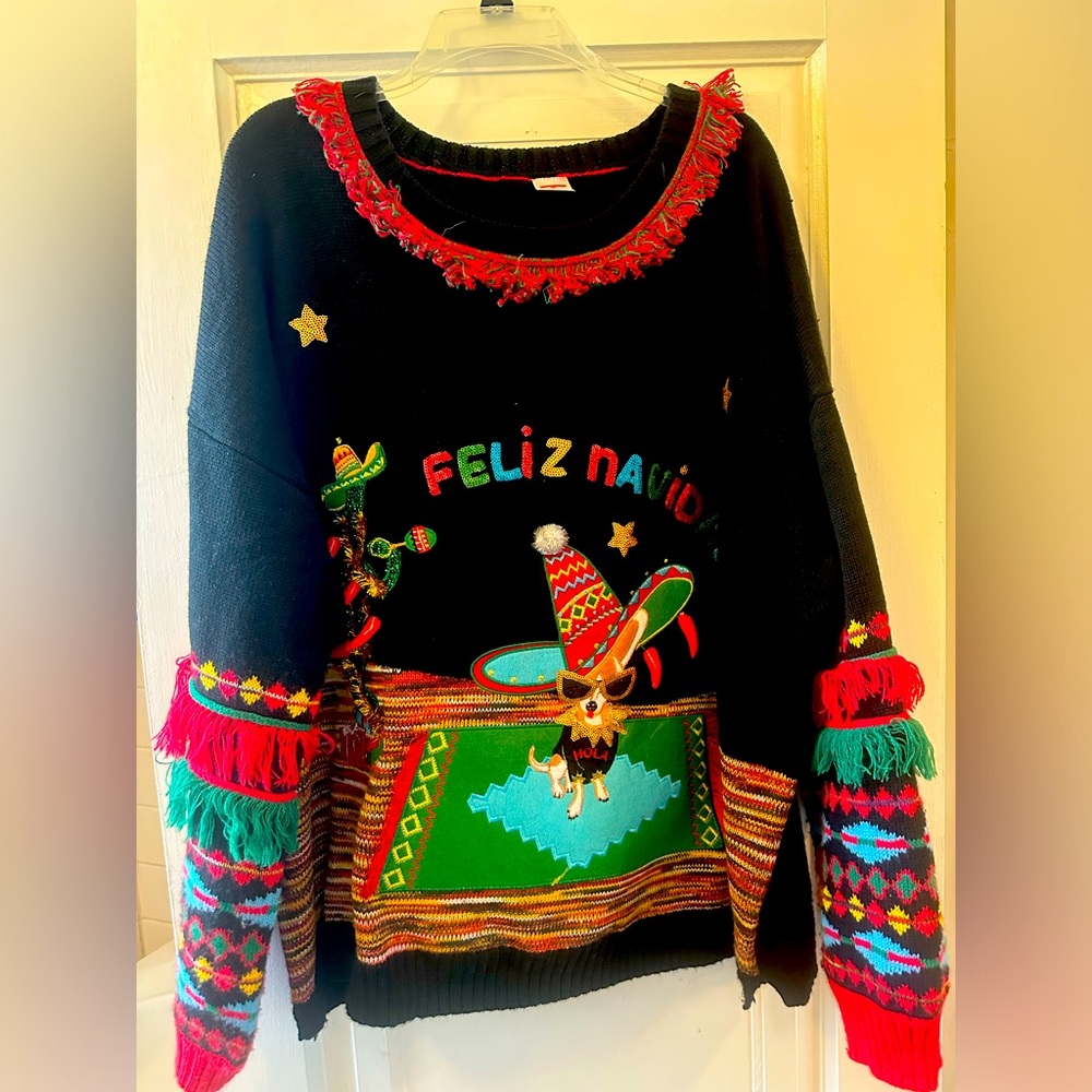 Ugly Christmas Sweater Feliz Navidad size 3X